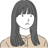 悩める女性のイラスト